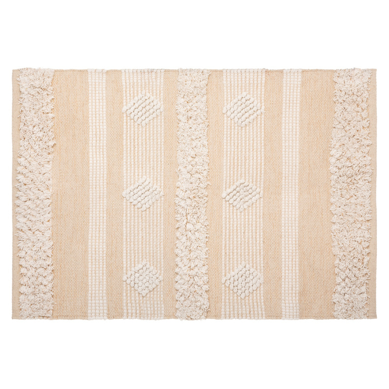 Atmosphera Béžový koberec Cot Sand, bavlna, boho, 60 x 90 cm béžová