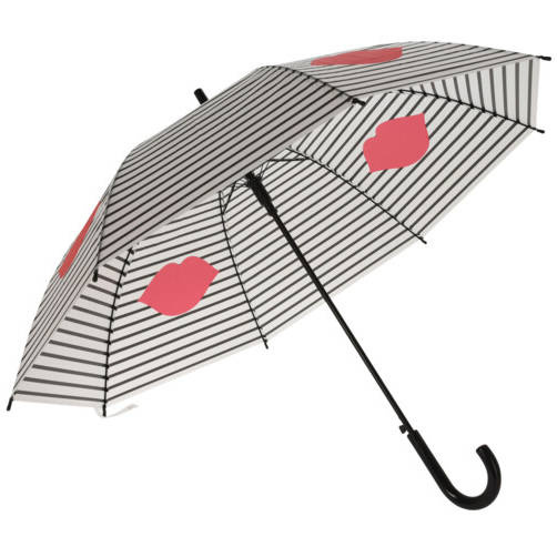 PIOVE Velký deštník s motivem úst Ø 110 cm vícebarevná