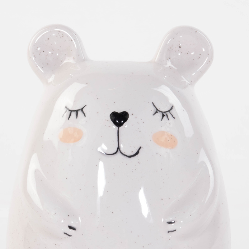 Home Styling Collection Dětská pokladnička Šetřím, na rozbití, keramika bílá