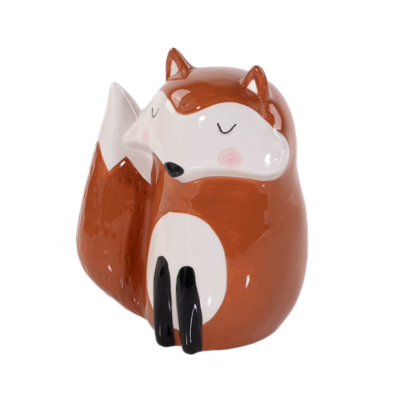 Home Styling Collection Dětská pokladnička Šetřím, na rozbití, keramika oranžová
