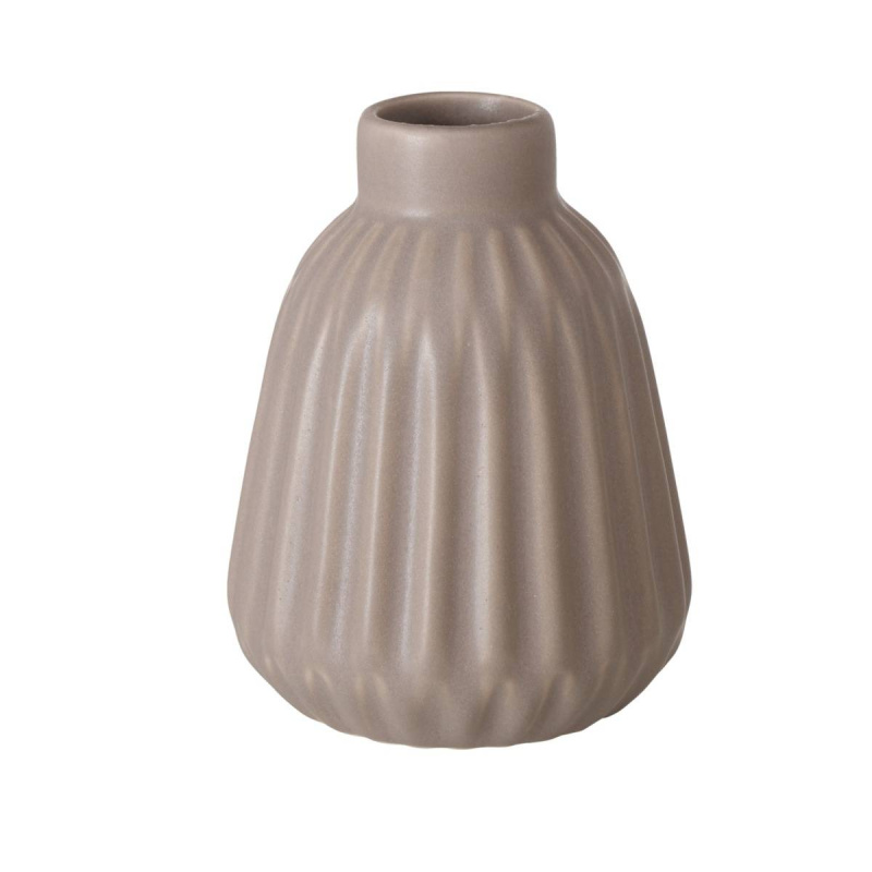 Boltze Home Porcelánová dekorační váza Esko, béžová barva, matná béžová