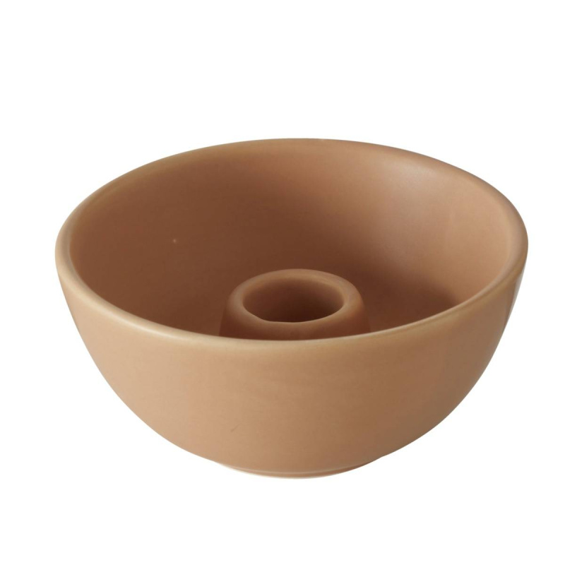 Boltze Home Svícen z kameniny Franyo, Ø 10 cm, béžový béžová