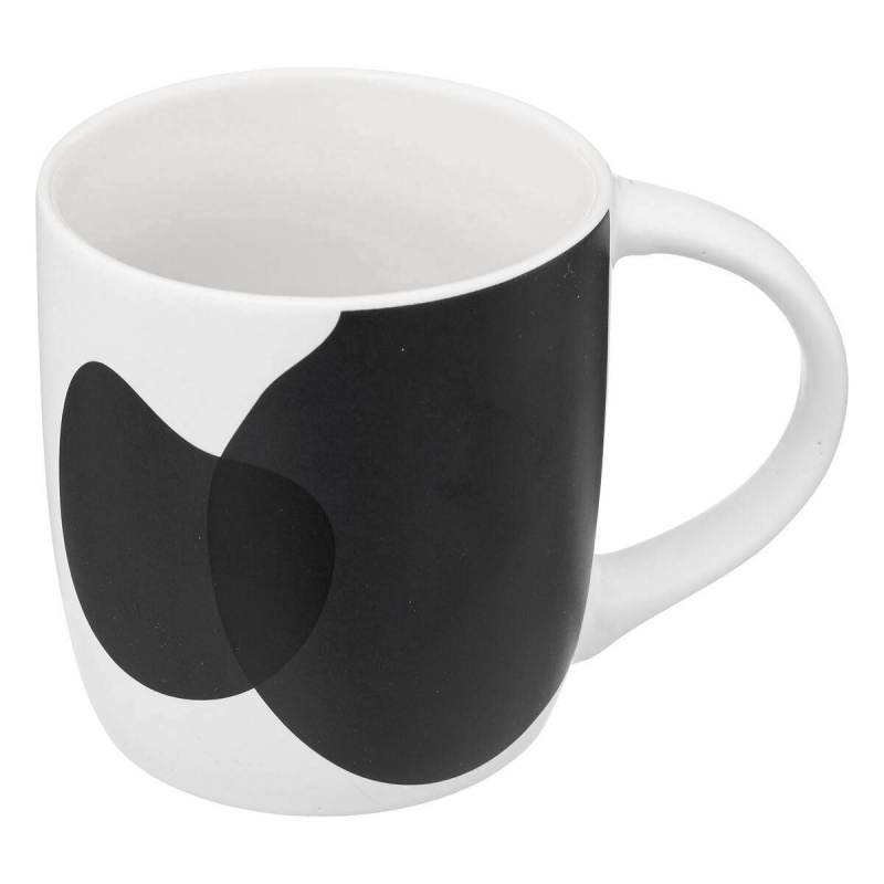Secret de Gourmet Hrnek na čaj OLME, porcelánový, velká ucha, 350 ml černá
