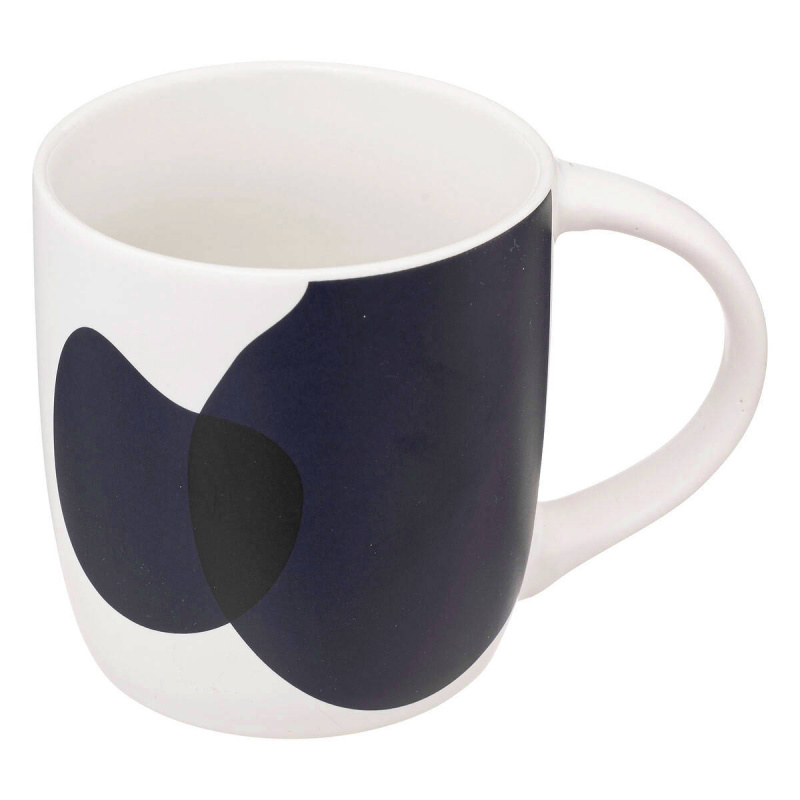 Secret de Gourmet Hrnek na čaj OLME, porcelánový, velká ucha, 350 ml, černý černá