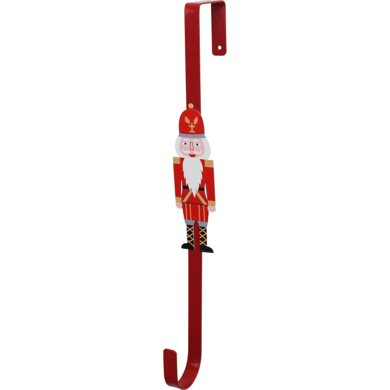 Home Styling Collection Věšák na vánoční věnec, 38 cm červená