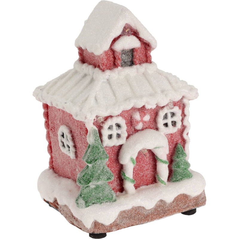 Home Styling Collection Perníkový domeček, 9 x 8 x 13 cm béžová