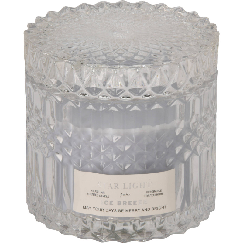Home Styling Collection Elegantní vonná svíčka ve skle, 9 cm, ice breeze transparentní