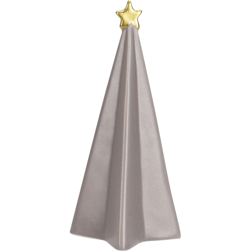 Home Styling Collection Dekorační stromeček s hvězdou, 11 cm šedá