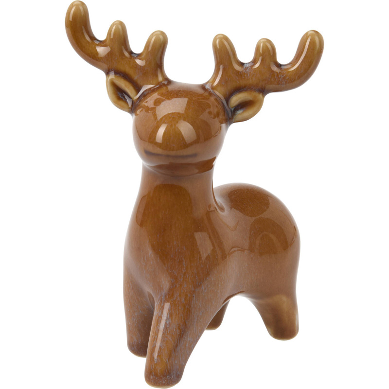 Home Styling Collection Vánoční sob, figurka, 14 cm béžová