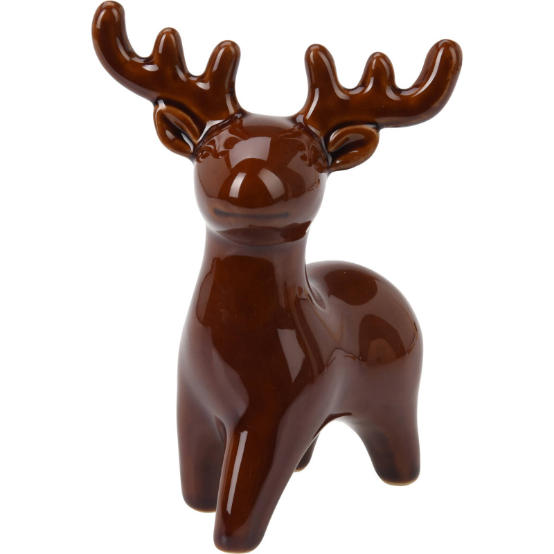 Home Styling Collection Vánoční sob, figurka, 14 cm hnědá