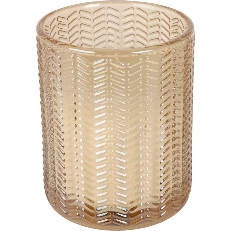 Home Styling Collection Svíčka ve skle, 12 cm, béžová béžová