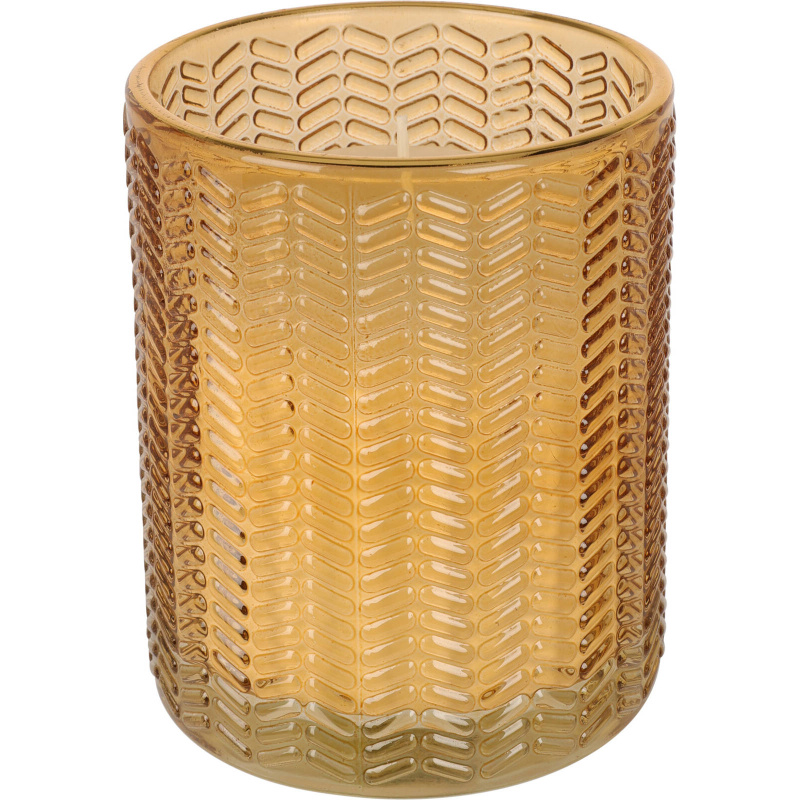 Home Styling Collection Svíčka ve skle, 12 cm, žlutá žlutá