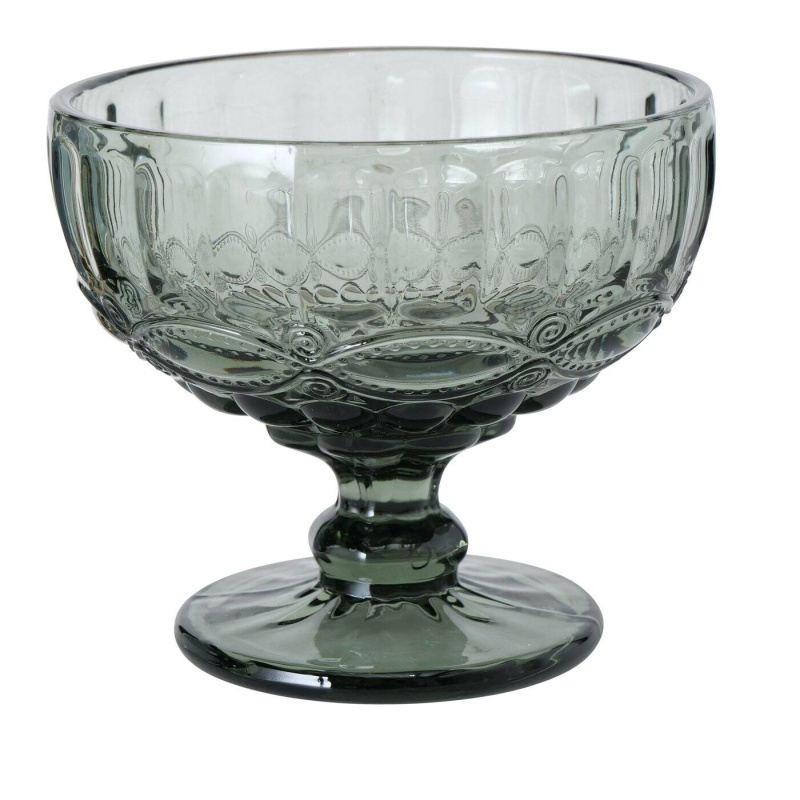Boltze Home Zmrzlinový pohár, zelené sklo, Ø 12 cm šedá