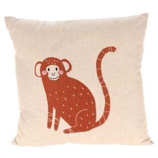 Home Styling Collection Dětský polštář SAFARI, 40 x 40 cm vícebarevný