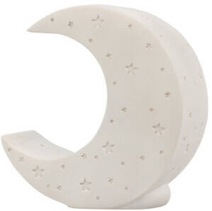 Home Styling Collection Noční dětská lampa Měsíc Hvězda, na baterky bílý