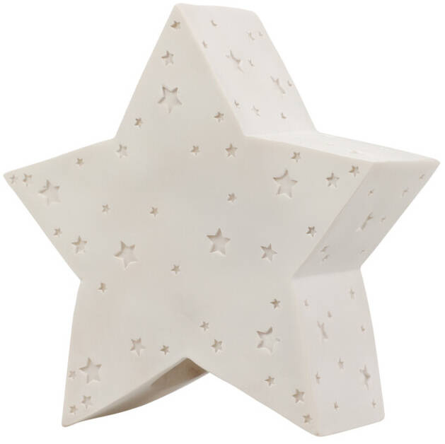 Home Styling Collection Noční dětská lampa Měsíc Hvězda, na baterky bílá