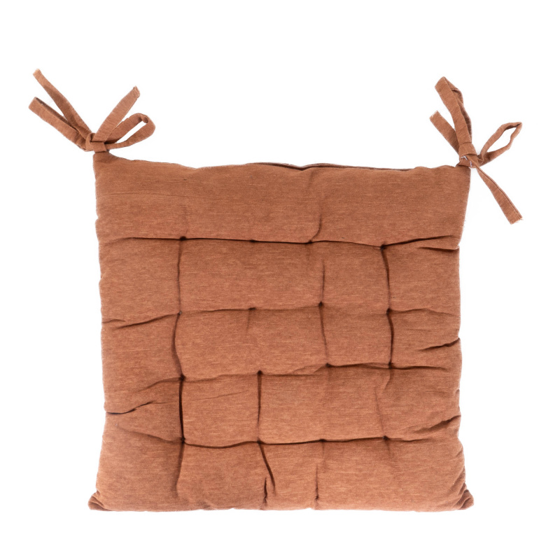 Home Styling Collection Čtvercový podsedák na židli, 40 x 40 cm, terakotový měděná barva