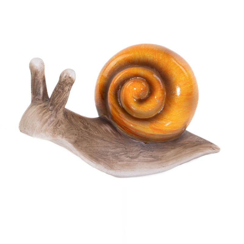 ProGarden Zahradní dekorace šnek, 22 x 10 cm, oranžová oranžová