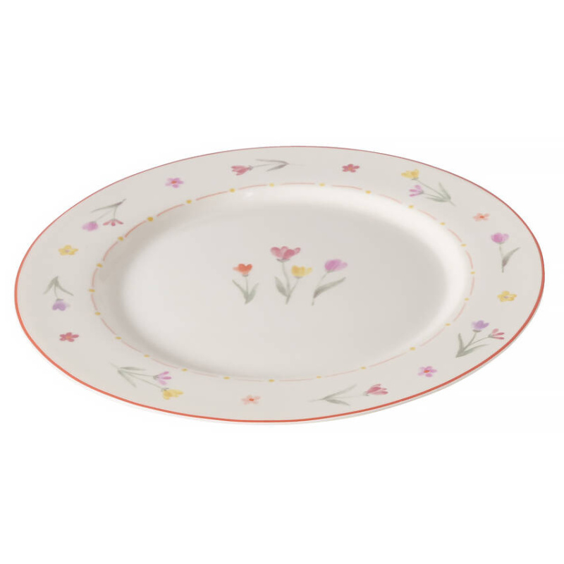 Boltze Home Obědový talíř s motivem květin BLÜMI, Ø 27 cm vícebarevná