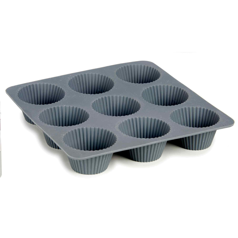 Kinvara Silikonová forma na muffiny, na 9 kusů antracitová