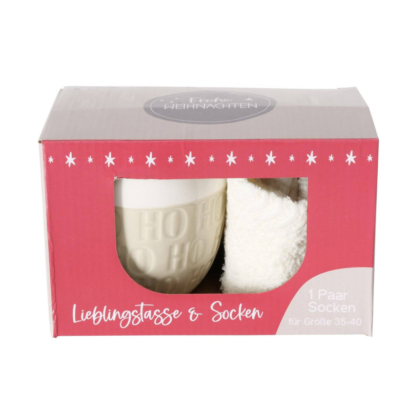 Boltze Home Hrnek jumbo s vánočním motivem HOHO, 600 ml vícebarevná
