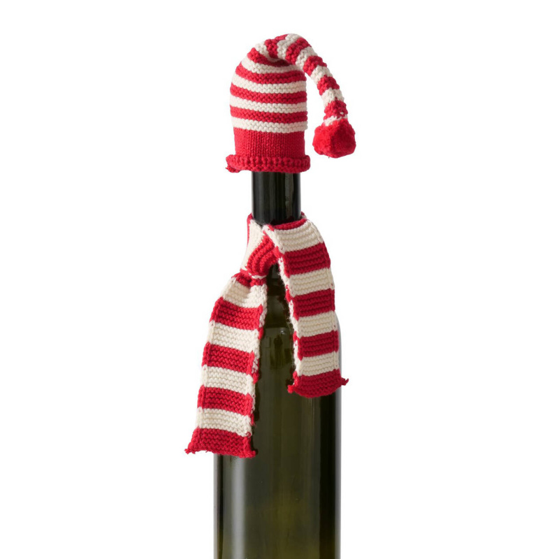 Boltze Home Vánoční dekorace na láhev vína LUTIN vícebarevná
