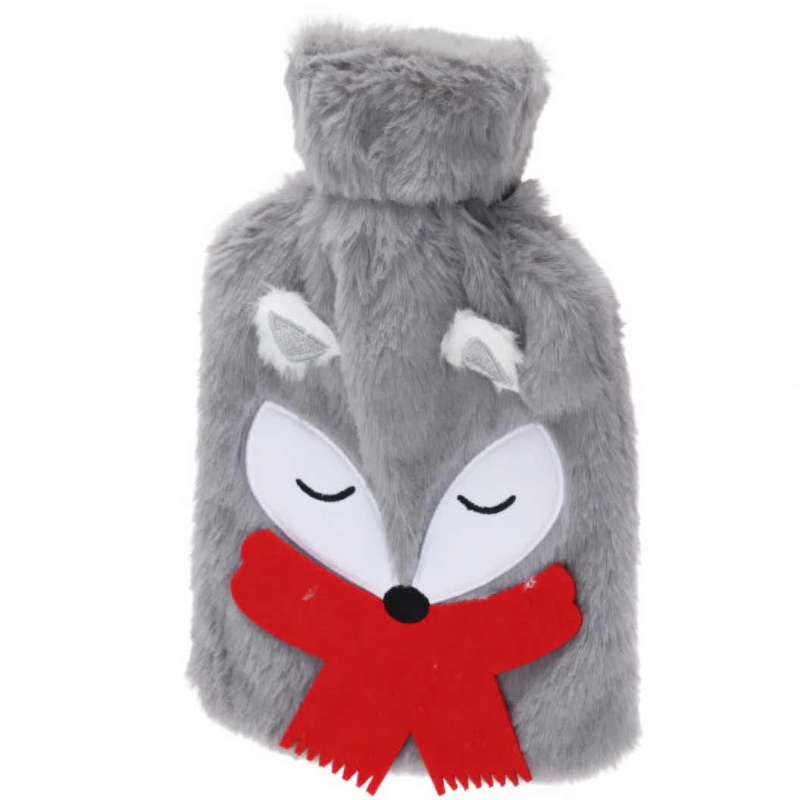 Home Styling Collection Termofor ve tvaru plyšové hračky, 26 cm šedá
