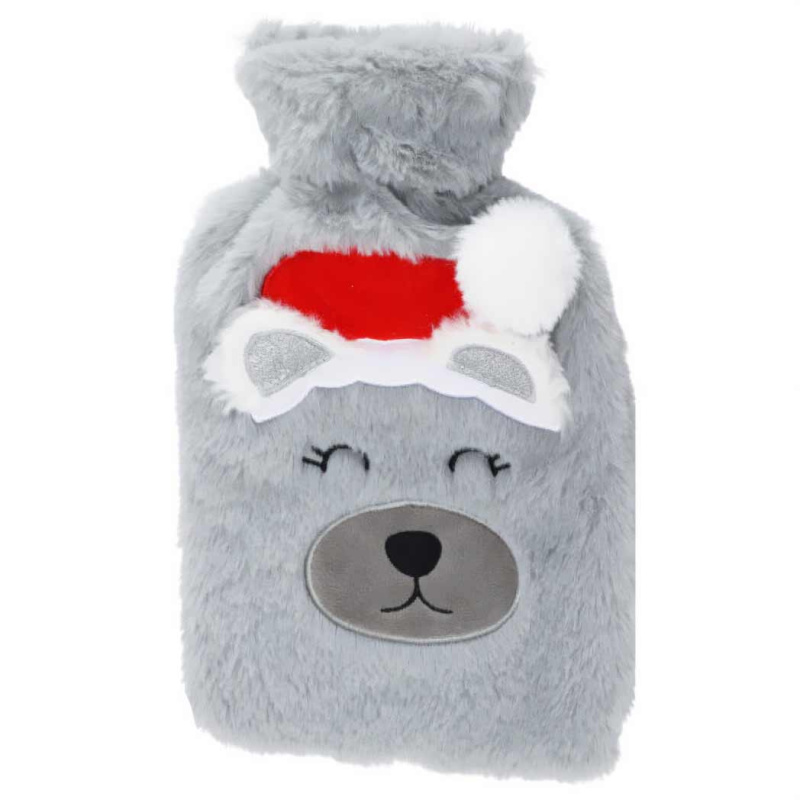 Home Styling Collection Termofor ve tvaru plyšové hračky, 26 cm šedá