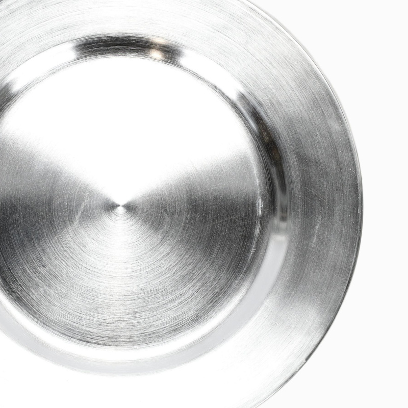 Home Styling Collection Kovový podtácek, Ø 33 cm stříbrná