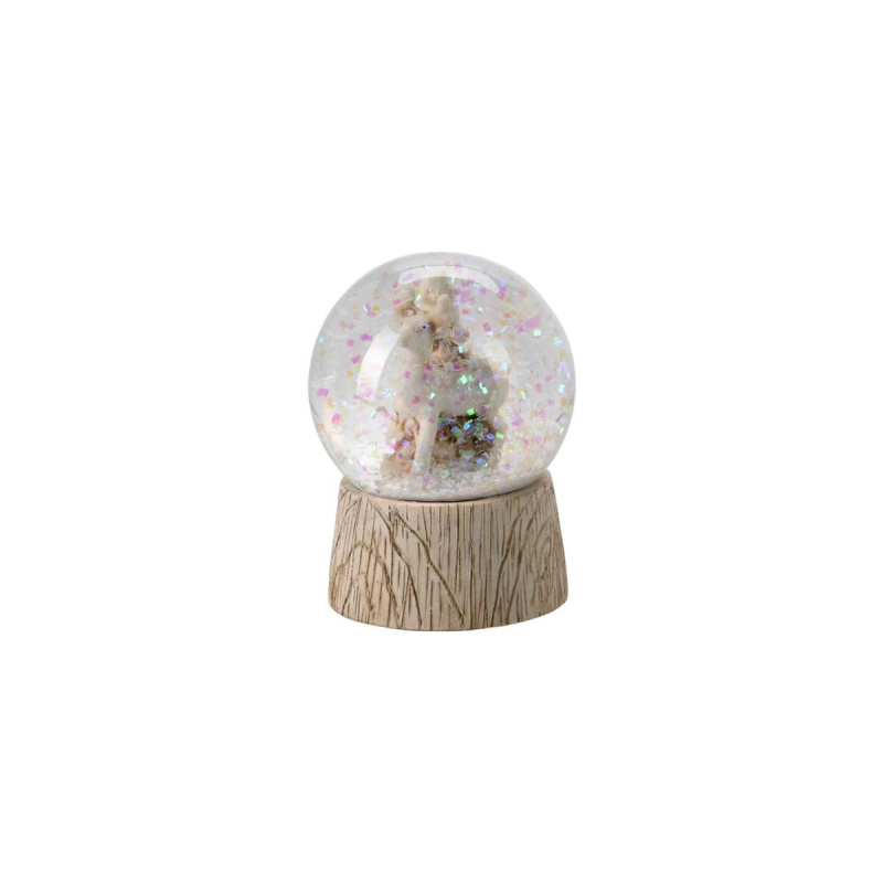 Home Styling Collection Sněhová koule se zvířátkem, Ø 4,5 cm béžová