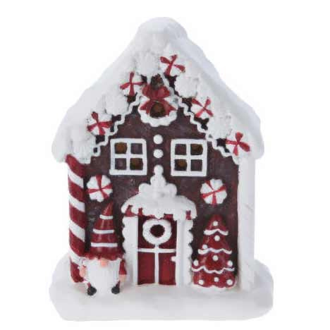 Home Styling Collection Figurka Perníkový domek, 10 x 6 x 8 cm vícebarevná