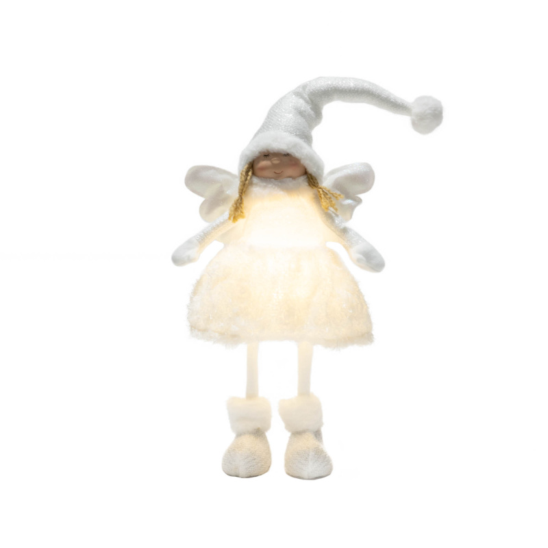 Home Styling Collection Figurka anděla s LED osvětlením, 69 cm bílý