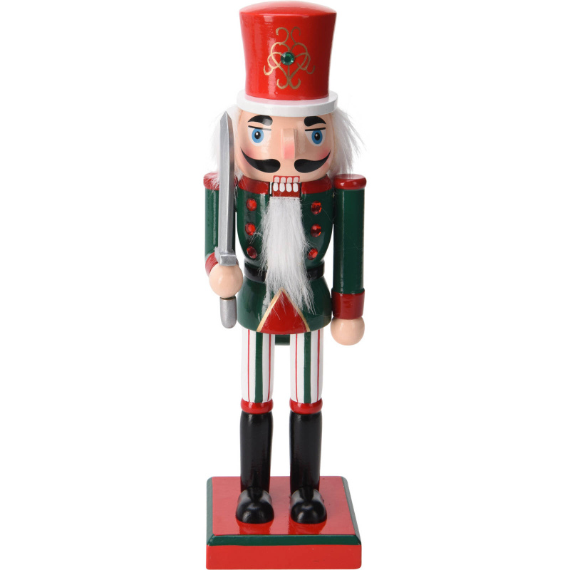 Home Styling Collection Louskáček na ořechy, figurka z borového dřeva, 25 cm vícebarevná