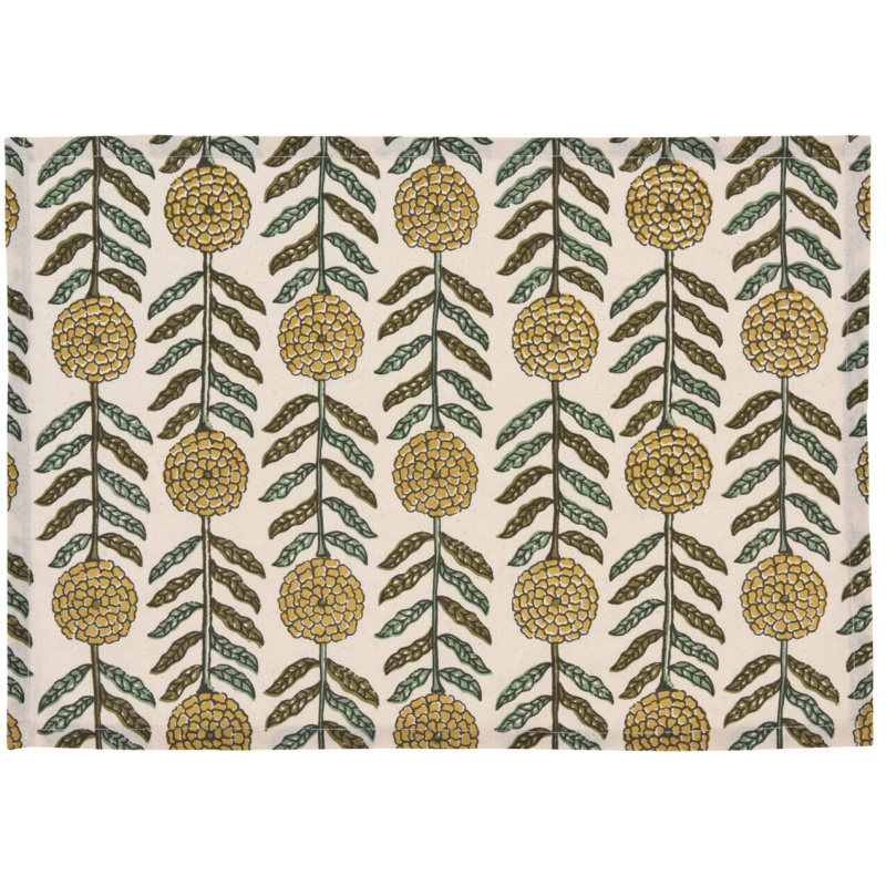 Home Styling Collection Bavlněná podložka pod talíř, květinový vzor, 45 x 30 cm vícebarevná