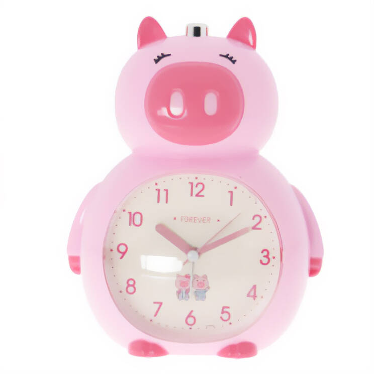 Be Toy's Dětský budík ANIMAL růžová