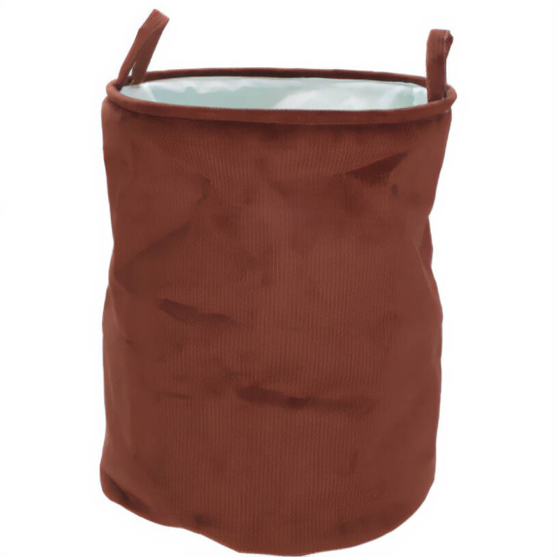 Home Styling Collection Úložný textilní koš na hračky, Ø 38 x 50 cm hnědá