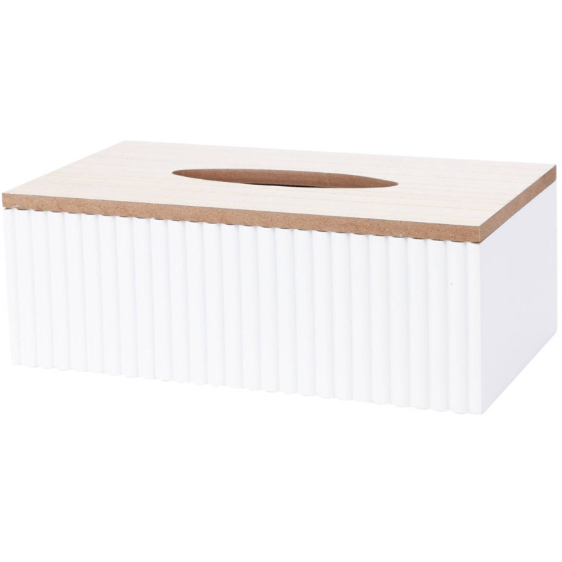 Home Styling Collection Box na papírové kapesníky, 25 x 13,5 x 9 cm bílá 89782