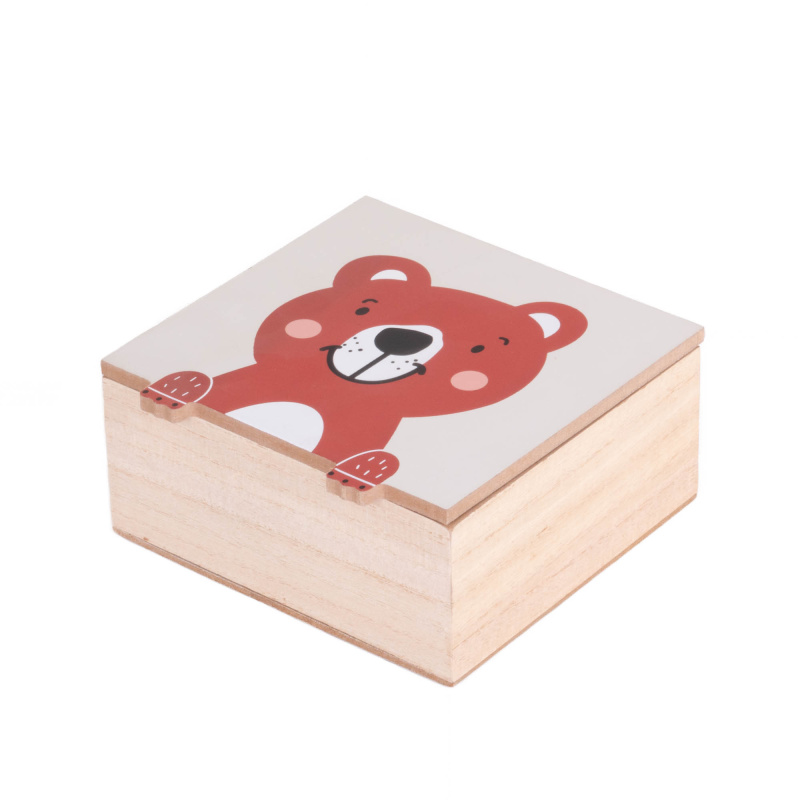 Home Styling Collection Dětská šperkovnice Zvířátko s tlapkami, 15 x 15 x 7 cm vícebarevná