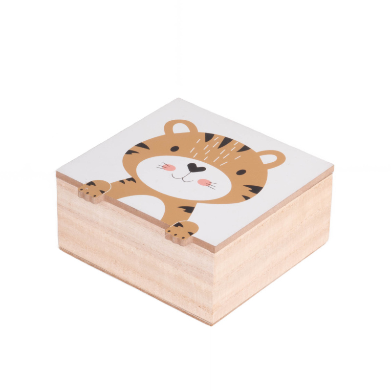 Home Styling Collection Dětská šperkovnice Zvířátko s tlapkami, 15 x 15 x 7 cm vícebarevná