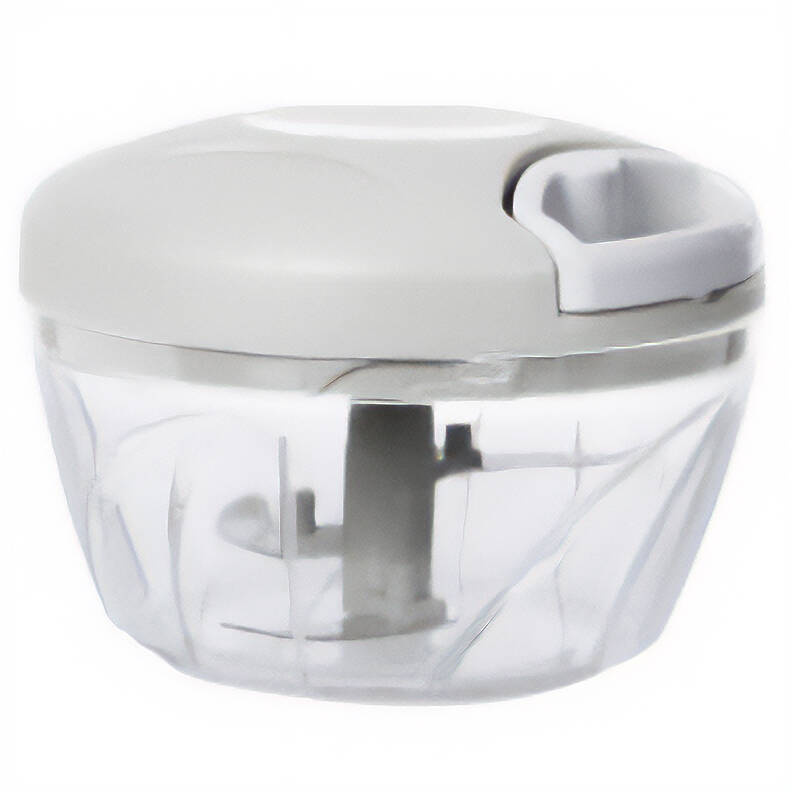 EH Excellent Houseware Ruční sekáček na zeleninu a ovoce, Ø 13 cm bílá