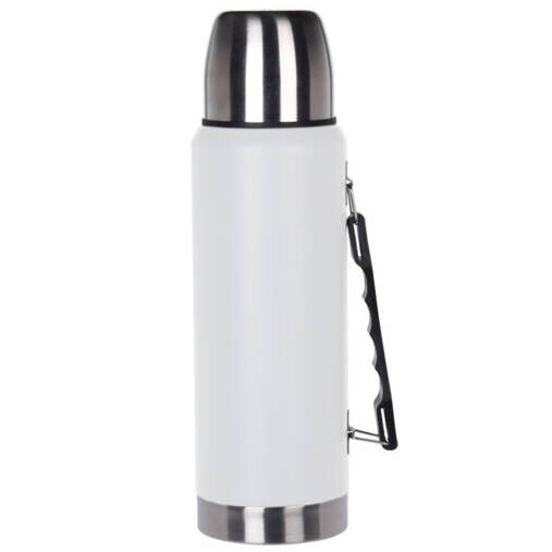 EH Excellent Houseware Turistická termoska s hrnkem, 6 h, 1000 ml bílá