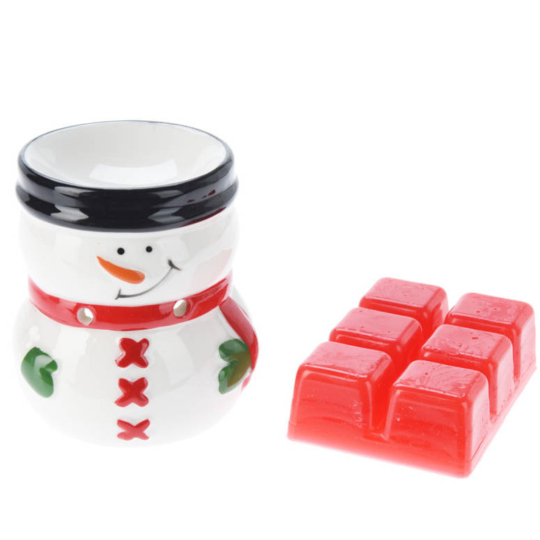 Home Styling Collection Aromalampa z keramiky s vonnými vosky, 8 cm bílá