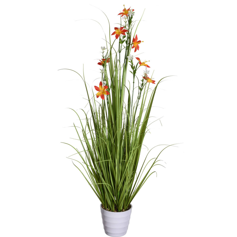 Home Styling Collection Umělá polní květina ve květináči, 100 cm vícebarevná