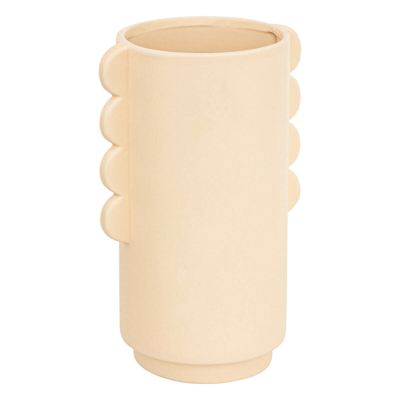 Atmosphera Keramická váza WAVY BLISS, Ø 13 cm béžová