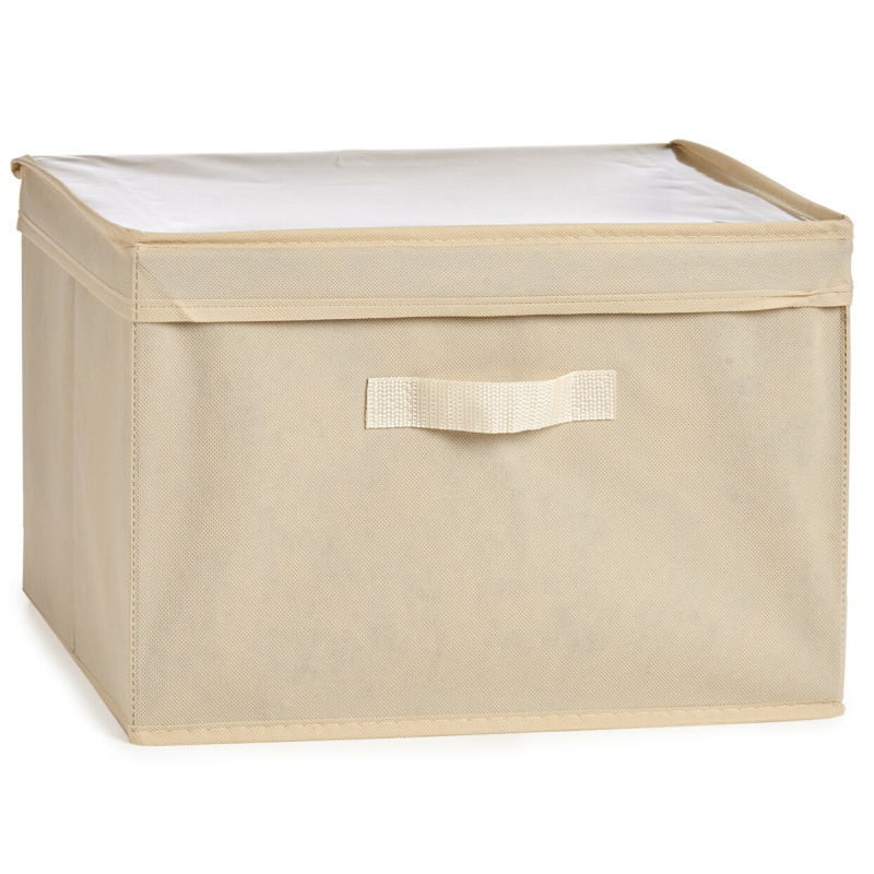 Kipit Textilní organizér do skříně BOXX s úchytem, 20 l, béžový béžová