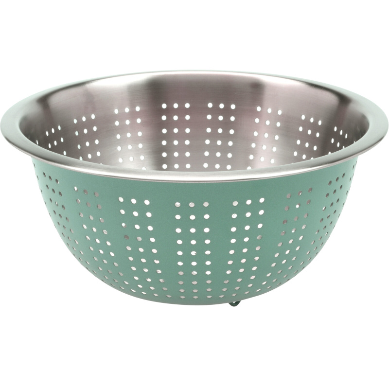 EH Excellent Houseware Kuchyňský cedník, Ø 24 cm, zelený zelený