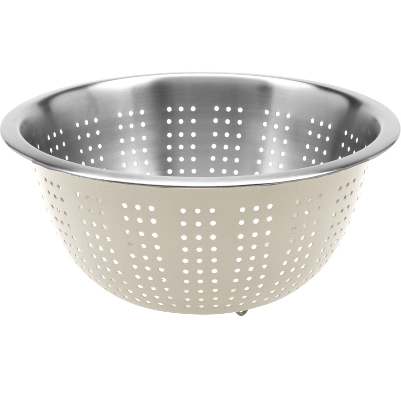 EH Excellent Houseware Kuchyňský cedník, Ø 24 cm, béžový béžová