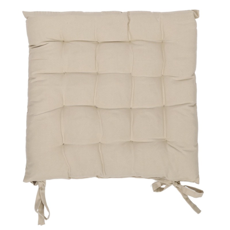 Home Styling Collection Podsedák na židli s vázáním, 40 x 40 cm, šedý šedá
