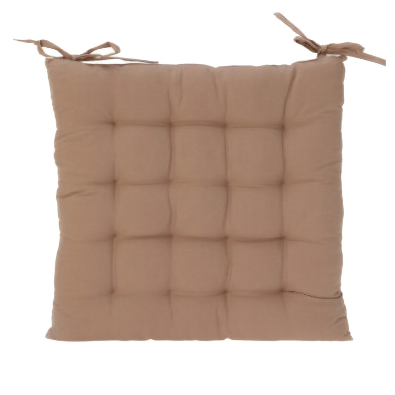 Home Styling Collection Podsedák na židli s vázáním, 40 x 40 cm, béžový béžová