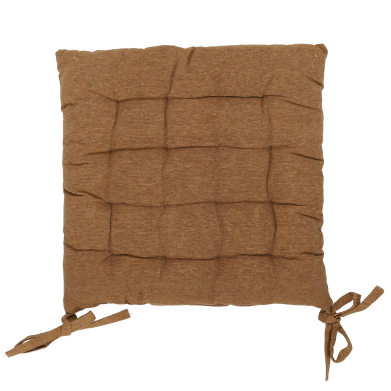 Home Styling Collection Podsedák na židli s vázáním, 39 x 39 cm, oranžový oranžová